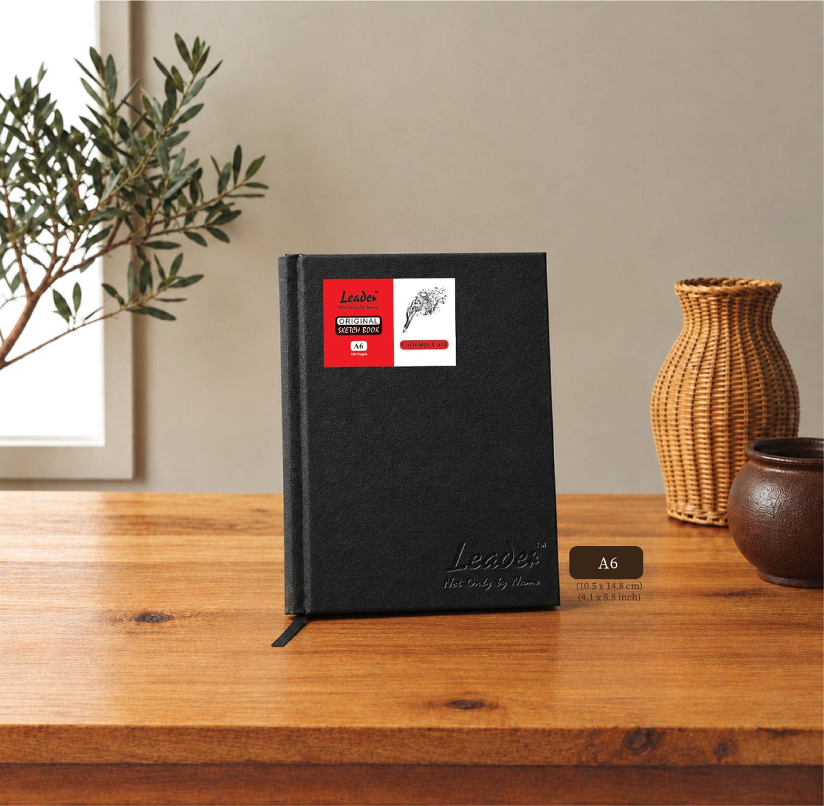 Sketchbook Hardbound | Leather Cover | Cartridge Card