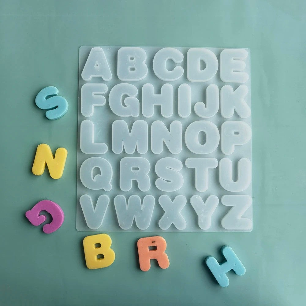 DIY Silicone Alphabet and Number Silicone Mold (Front Face) | Letters, Numbers | Making Pendant, Keychains, DIY Craft, Jewelry Making Mold | 3D Letter Mold A-Z | Keychain Mold (With / Without Hole) | 5x5 Inch and 9x8inch