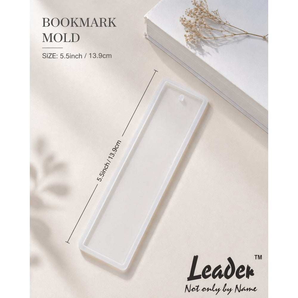 Resin Bookmark Silicone Mold Set of 2 (Large: 7.5inch, Small: 5.5inch) | Simple Rectangle Shape | Best Quality | Best for Bookmarks, Gifts, DIY