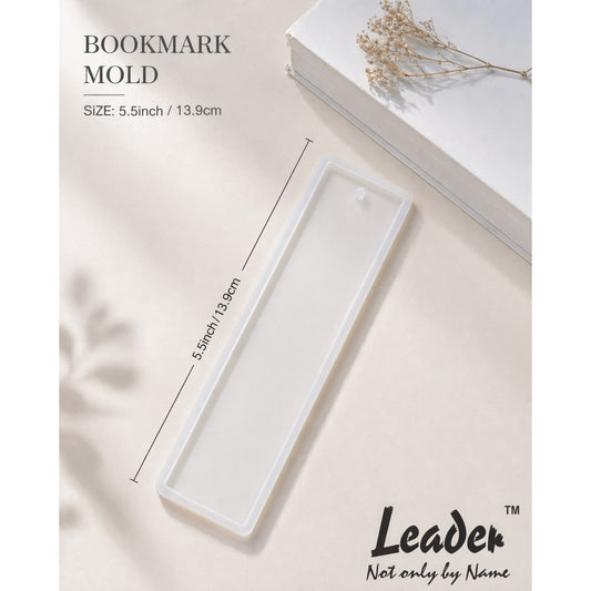 Resin Bookmark Silicone Mold Set of 2 (Large: 7.5inch, Small: 5.5inch) | Simple Rectangle Shape | Best Quality | Best for Bookmarks, Gifts, DIY