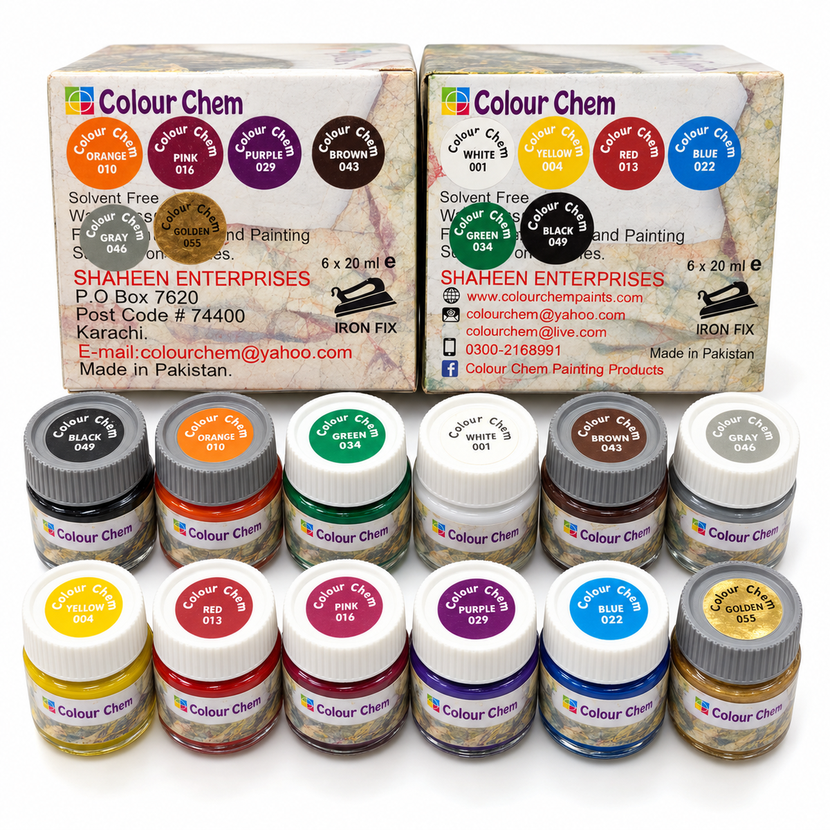Fabric Paint Set 12 Colors 20ml – Non-Toxic Cloth & Textile Paint for T-Shirts, Dupatta, Kurta, Denim, Canvas Shoes – Washable Fabric Colors for Kids, Students & Artists
