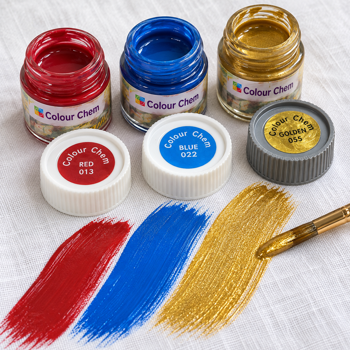 Fabric Paint Set 12 Colors 20ml – Non-Toxic Cloth & Textile Paint for T-Shirts, Dupatta, Kurta, Denim, Canvas Shoes – Washable Fabric Colors for Kids, Students & Artists