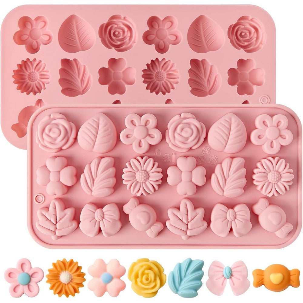 Silicone Mold for Soap Making, Candle, Resin & Plaster of Paris – DIY Mould 14 Designs – Flower, Donut, Car, Sea Animals, Rectangle, Oval, Kids DIY Silicone Molds | Soap sancha, candle sancha, POP sancha, resin sancha
