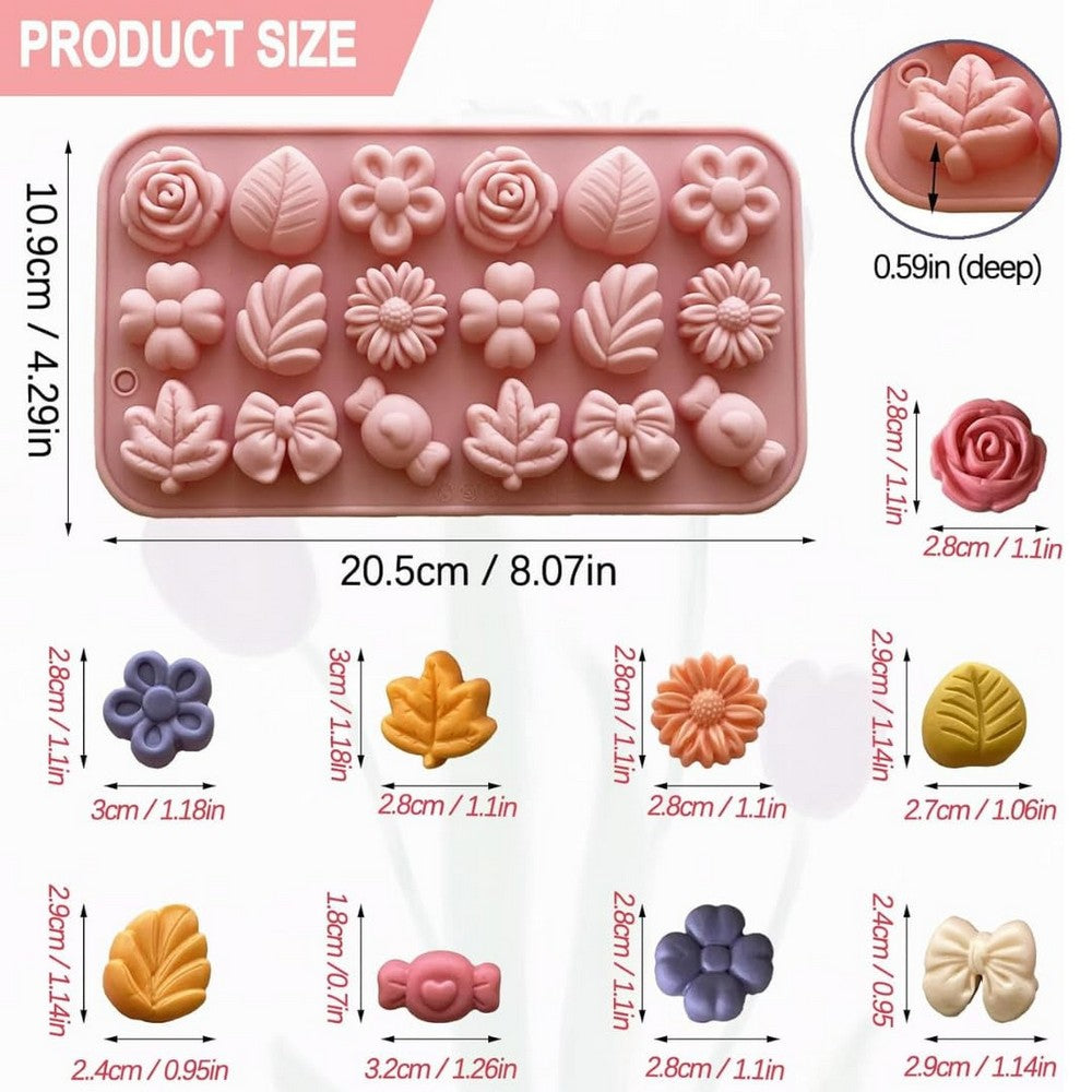 Silicone Mold for Soap Making, Candle, Resin & Plaster of Paris – DIY Mould 14 Designs – Flower, Donut, Car, Sea Animals, Rectangle, Oval, Kids DIY Silicone Molds | Soap sancha, candle sancha, POP sancha, resin sancha