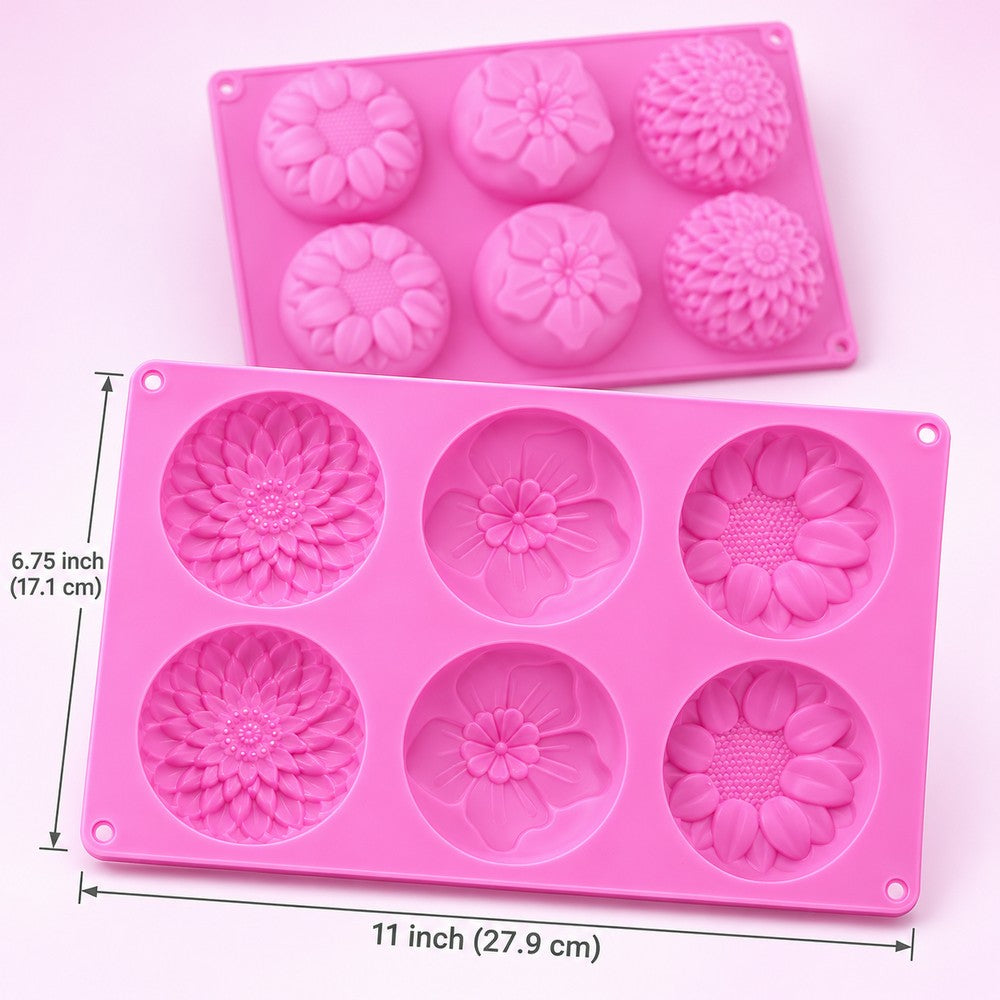 Silicone Mold for Soap Making, Candle, Resin & Plaster of Paris – DIY Mould 14 Designs – Flower, Donut, Car, Sea Animals, Rectangle, Oval, Kids DIY Silicone Molds | Soap sancha, candle sancha, POP sancha, resin sancha