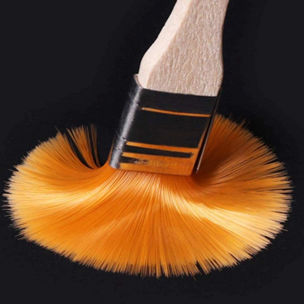 Flat Painting Brushes Set of 4 - High-Quality Art Supplies