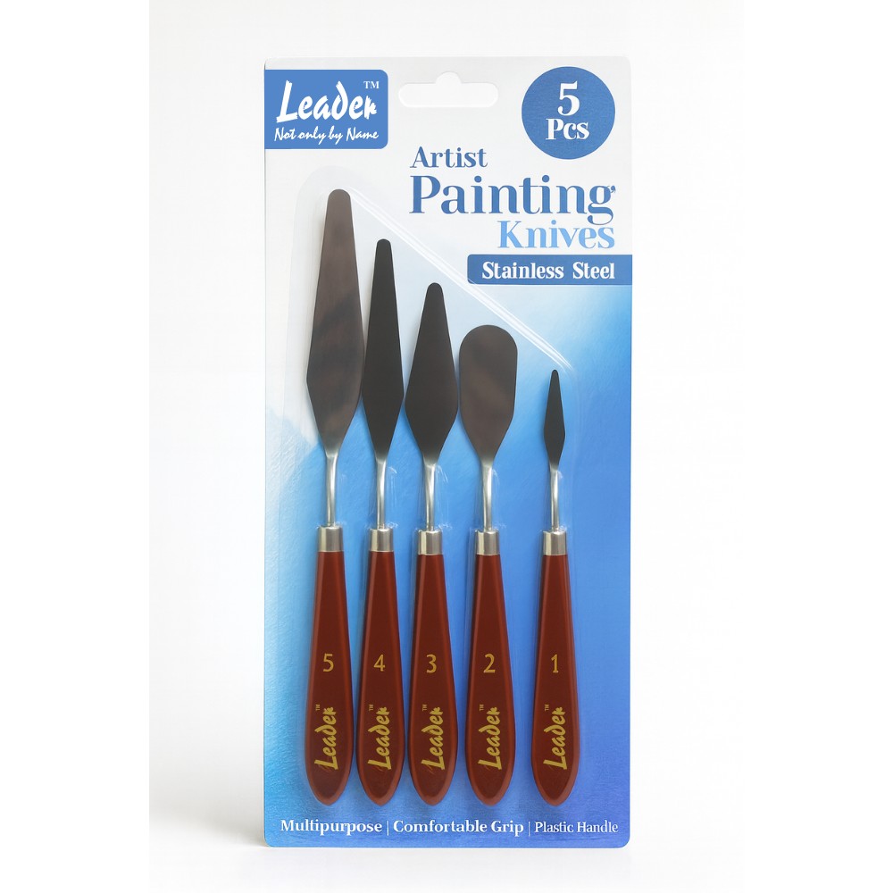 Artist Palette Painting Knife Set of 5 (Stainless Steel)