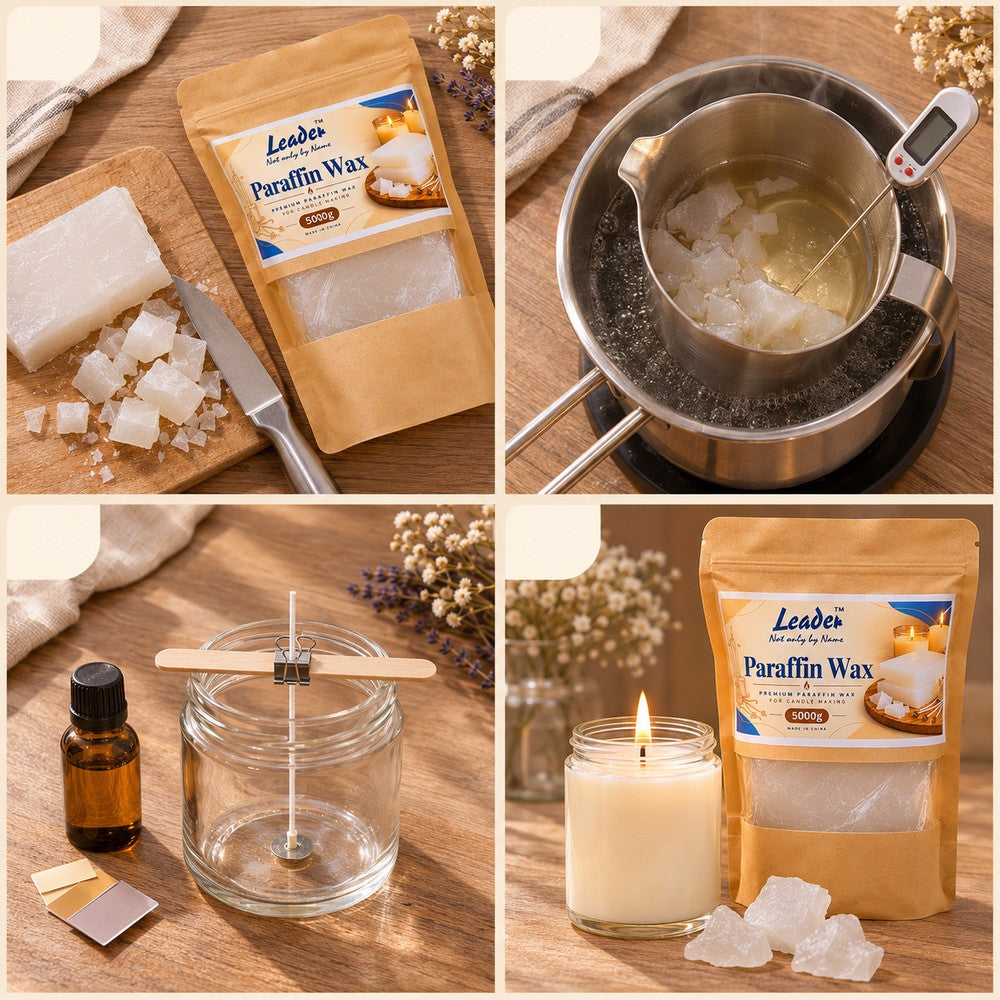 Paraffin Wax for Candle Making – Solid Candle Wax for DIY Candles, Decorative Candles & Arts and Crafts | 250g, 500g, 1kg and 2kg