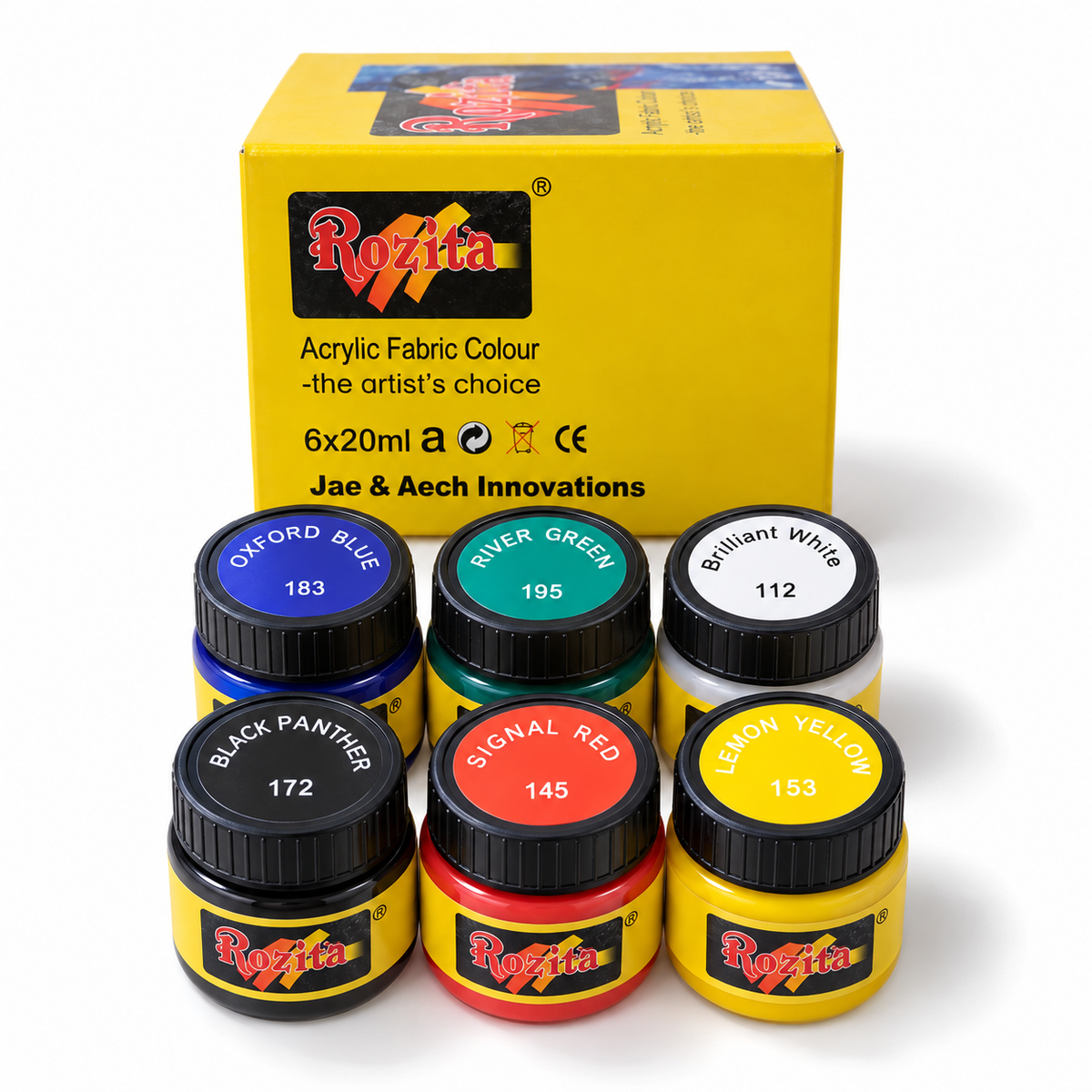 Fabric Paint Set with Binder – 12 Colors 20ml Fabric Colors for Clothes, T-Shirts, Dupatta, Kurta, Denim & Canvas Shoes – Non-Toxic Water-Based Iron Fix Washable Cloth Paint