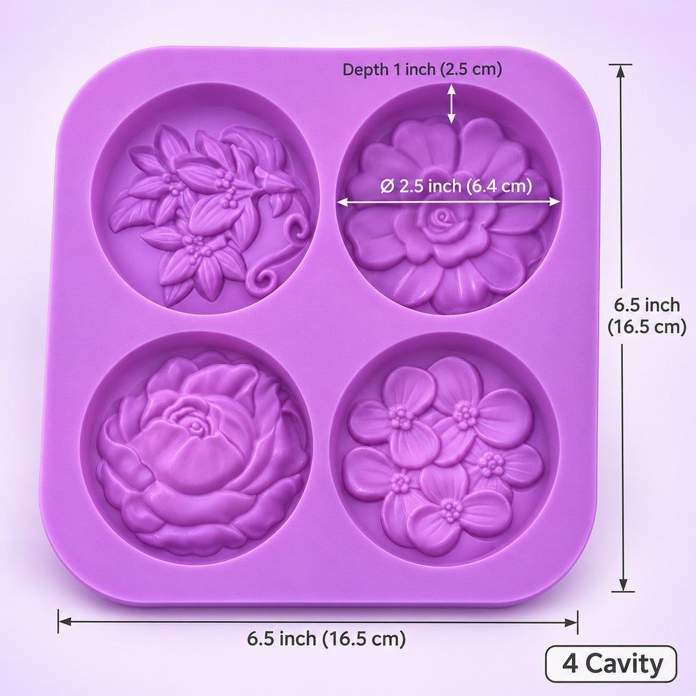 Silicone Mold for Soap Making, Candle, Resin & Plaster of Paris – DIY Mould 14 Designs – Flower, Donut, Car, Sea Animals, Rectangle, Oval, Kids DIY Silicone Molds | Soap sancha, candle sancha, POP sancha, resin sancha