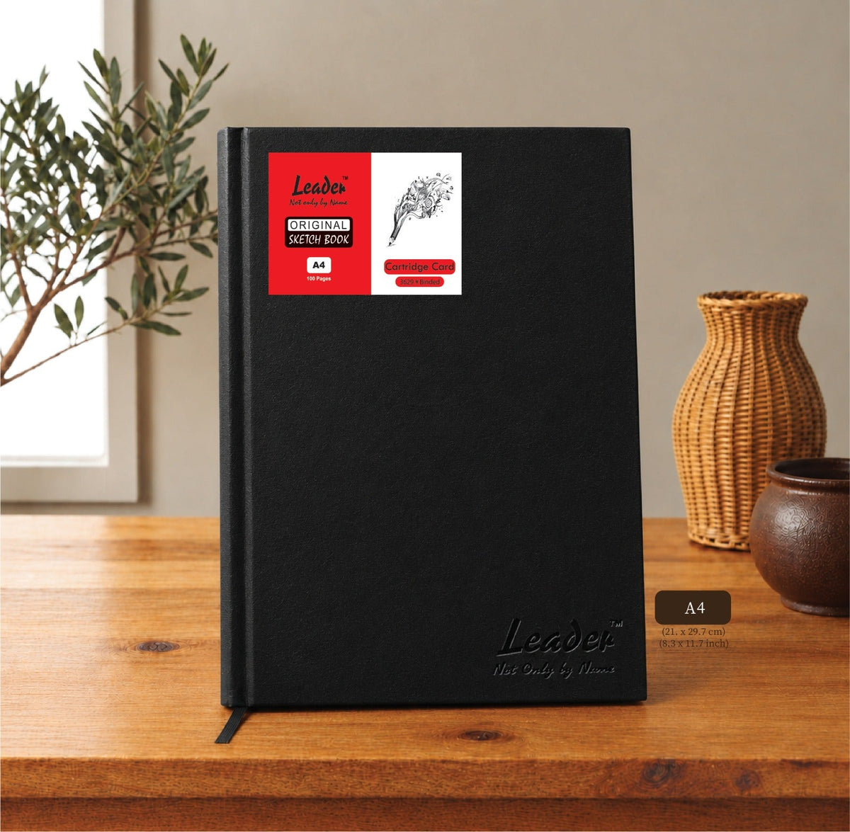 Sketchbook Hardbound | Leather Cover | Cartridge Card
